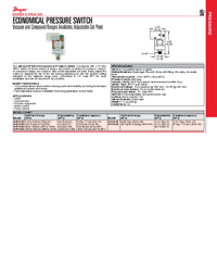 Thumbnail of document Data Sheet - A1PS  Economical Pressure Switch